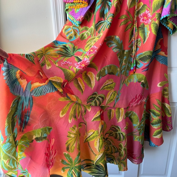 FARM RIO Ombre Forest Ruffle Tunic Dress - Picture 15 of 15